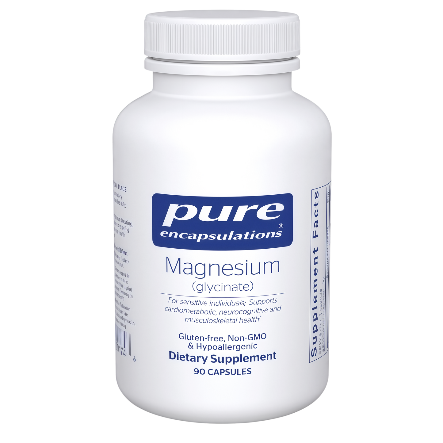 Pure Encapsulations Magnesium (Glycinate) - Supplement to Support Stress Relief, Sleep, Heart Health, Nerves, Muscles, and Metabolism* - with Magnesium Glycinate - 90 Capsules